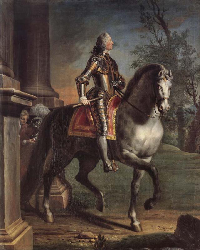 Joseph Highmore Equestrian portrait of King George II china oil painting image